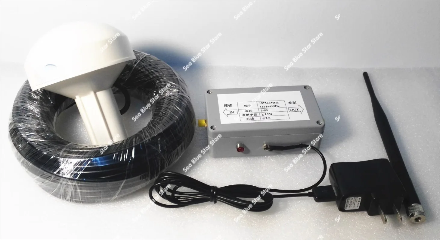 

Двухдиапазонный GPS-усилитель сигнала BD2 + GPS с внутренним покрытием, GPS-повторитель с грибовидной антенной длиной 25 м