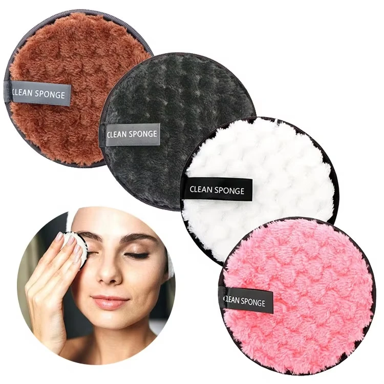 300pcs white and black and pink makeup pad