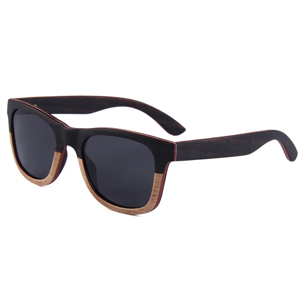 

Full Wood Paneled Spring Hinge Unisex Polarized UV400 Fashion Daily Sun Protection Casual Glasses sunglasses women