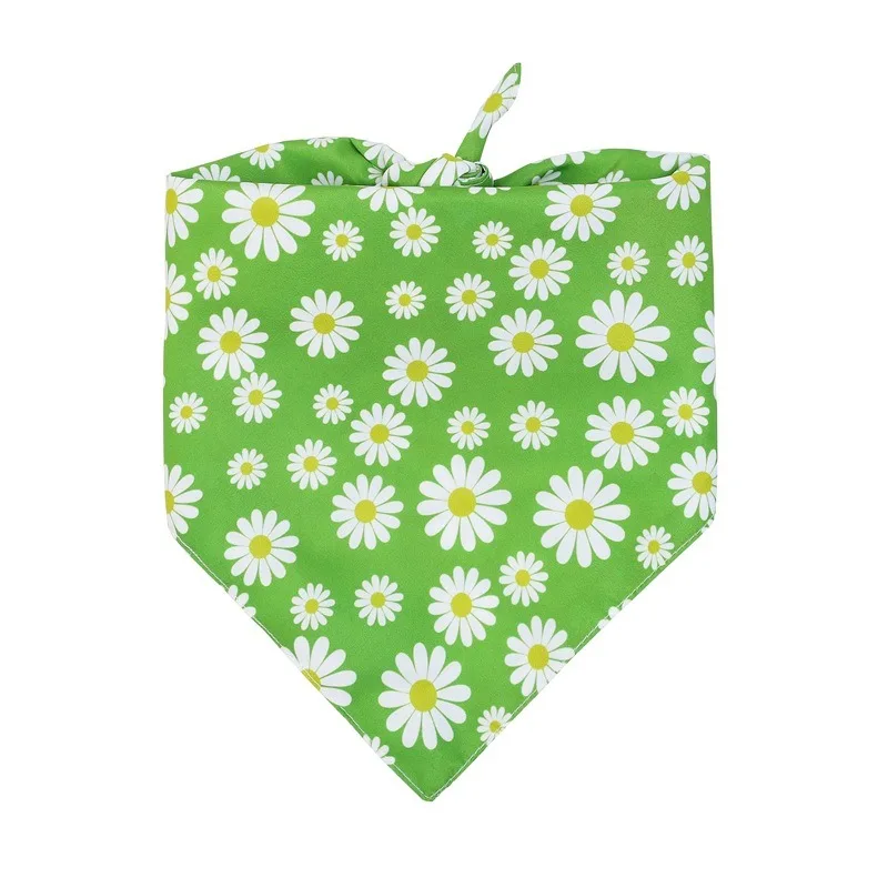 10pcs Double Layer Dog Bib Pet Triangle Collar Bibs Pet Saliva Towel Triangle Scarf