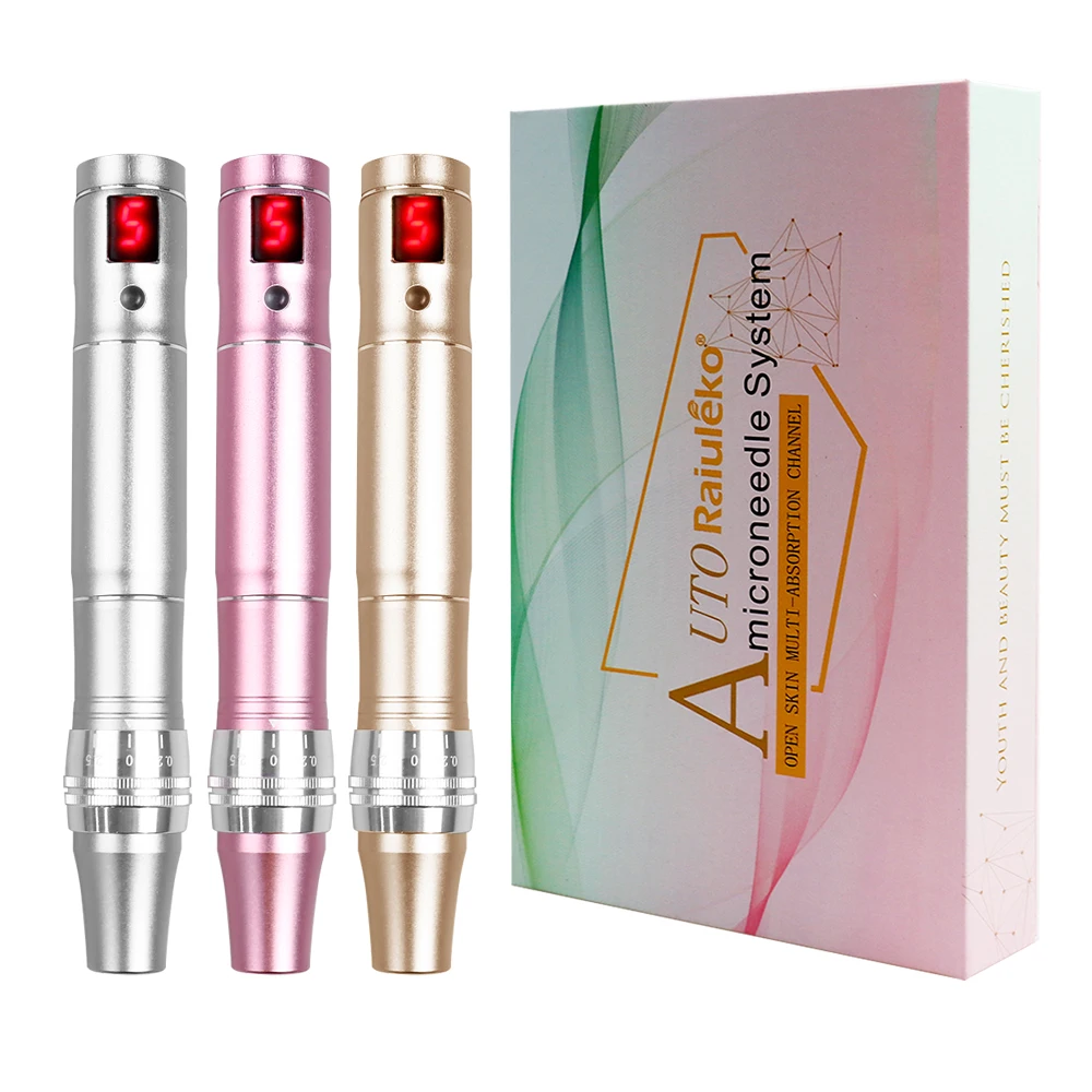 ไฟฟ้า Dr.imp ปากกา Ultima Micro Needles Professional DermaPen Nanoneedles Microneedling ปากกา Mesotherapy Skin Care เครื่องมือ SPA Care