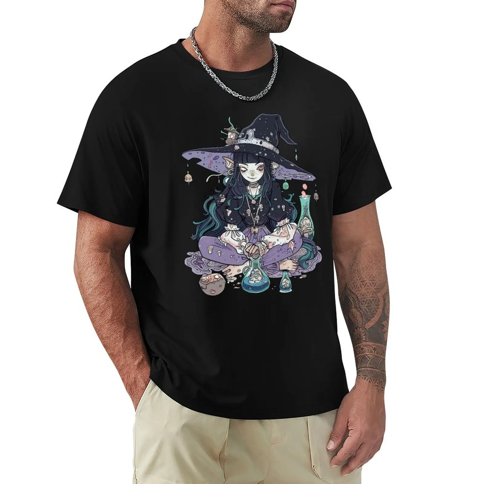 Enchanted Mushroom Wonderland T-Shirt Lightweight Sport Basic T-Shirt