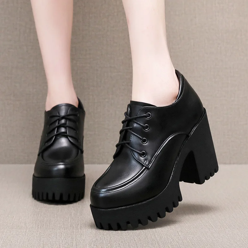 

8 см, 10 см, маленький размер 32–43, винтажные туфли на высоком каблуке с мехом, осень-зима 2021, женские оксфорды из мягкой кожи, офисные туфли для мамы