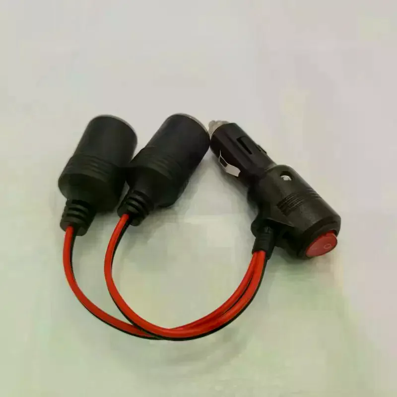 Car Cigarette Lighter Splitter Cable With On Off Switch 1 To 2 1 To 3 Power Adapter High Power Socket For Auto Electronic Devic