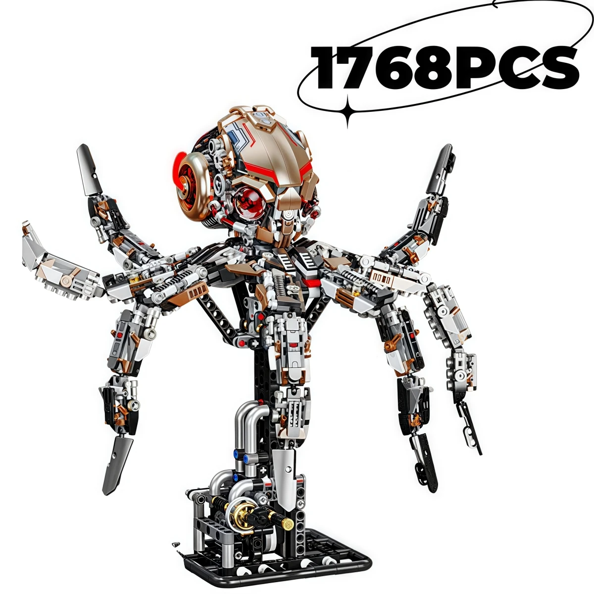 

1768PCS MOC Science Fiction Octopus Machine Robot Building Blocks Sets Model Creative Bricks Kit DIY Toys For Kids Adult Gifts