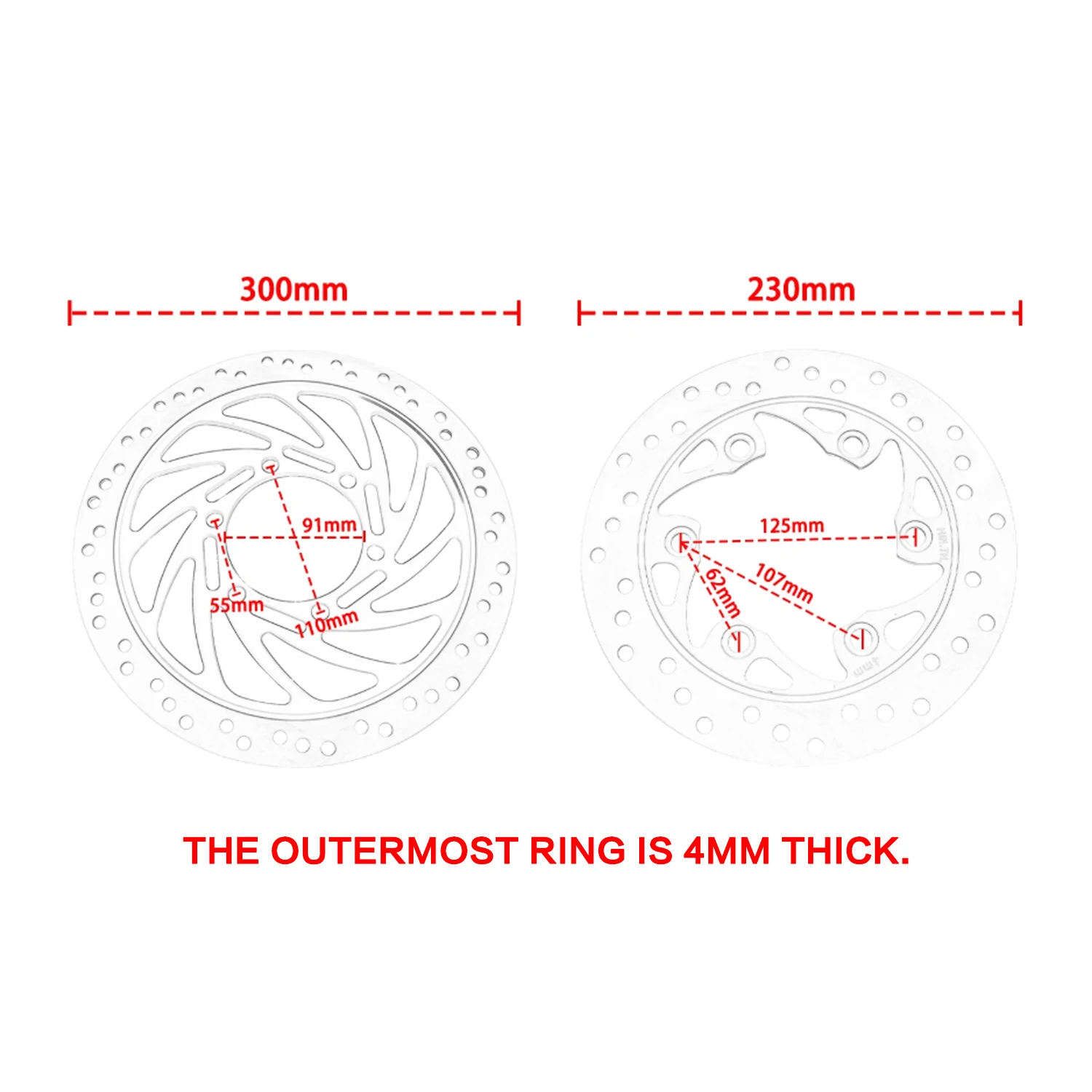 Front Rear Brake Disc 230mm 300mm Brake Rotor For Duke 125 200 250 390 RC125 RC200 RC250 RC390 RC 125 200 250 Accessories Moto