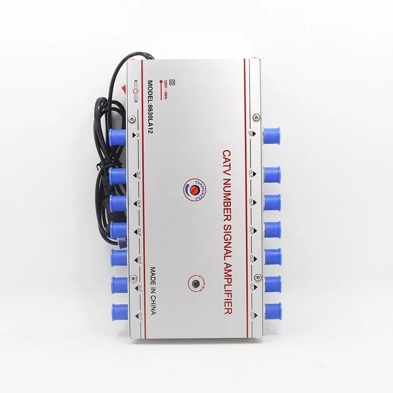 8630LA10/12/16 Wired Signal Amplifier, 1-In Multiple-Out Amplification Splitter, 30dB Digital & Analog Signal Booster
