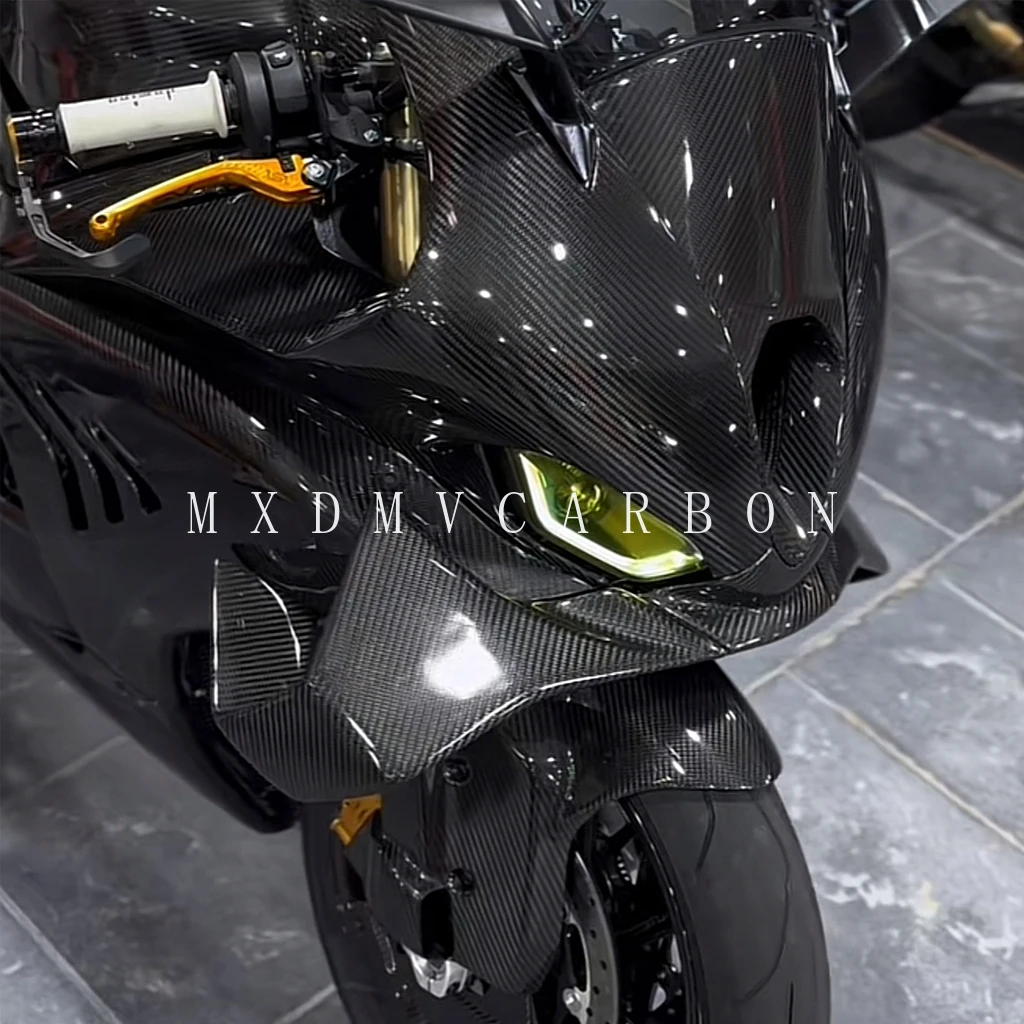 

For BMW M1000RR S1000RR 2024 - 2019 Motorcycle Parts 3K Pure Dry Carbon Fiber Fender Side Panel Winglets Fuell Bike Fairing Kits