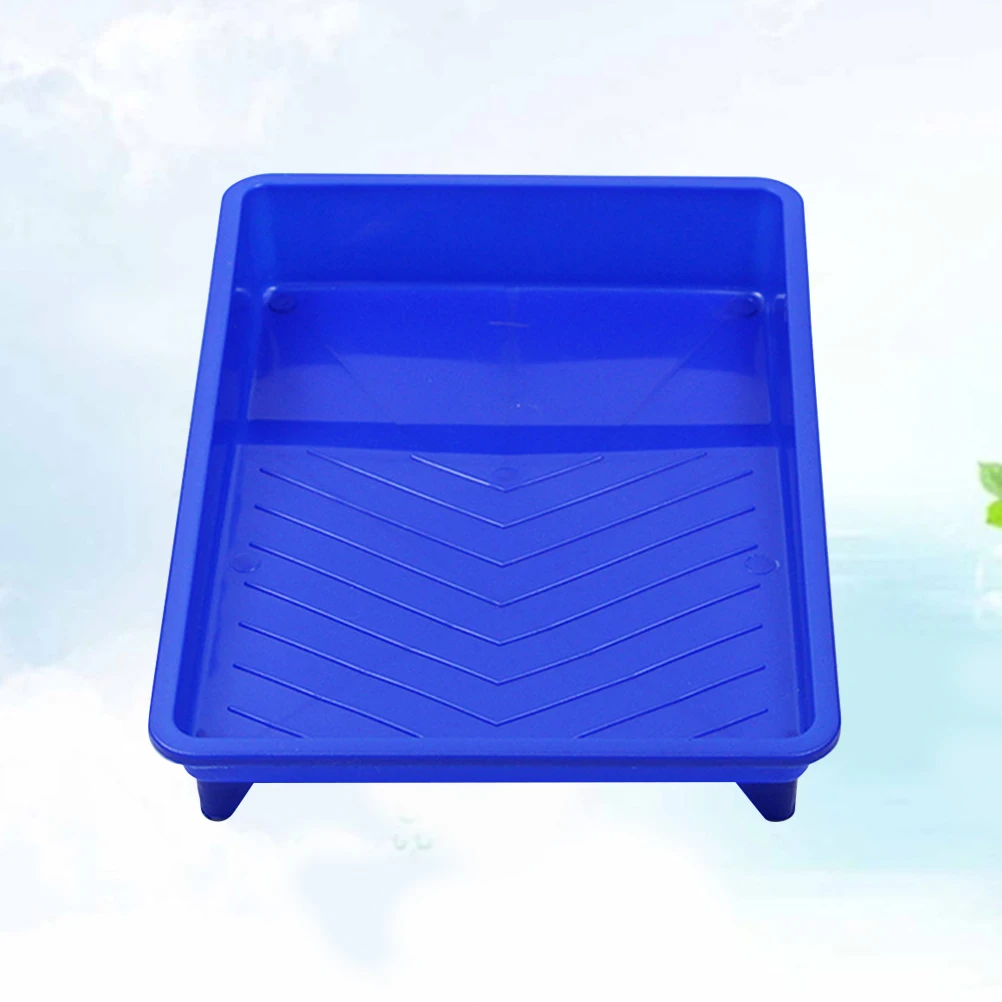 

Practical Paint Brush Storage Tray Useful Rollers Tool Tray Convenient Storage Container for Home (Blue)