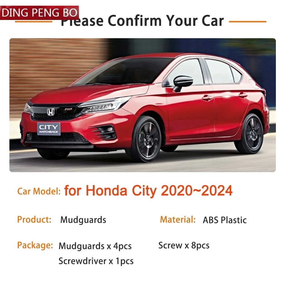 Dla Honda City 2024 2023 2022 2021 2020 GN2 GN3 GN5 luk akcesoria błotniki błotniki błotniki nadkole chlapacze samochodowe — zdjęcie 2