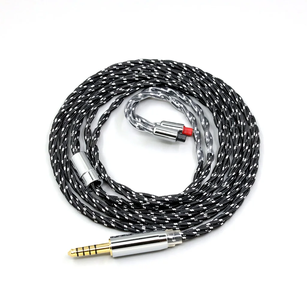 OCC مختلط OFC التواء النايلون سماعة كابل للصوت تكنيكا ATH-IM50 IM70 IM01 IM02 IM03 IM04 LN008739