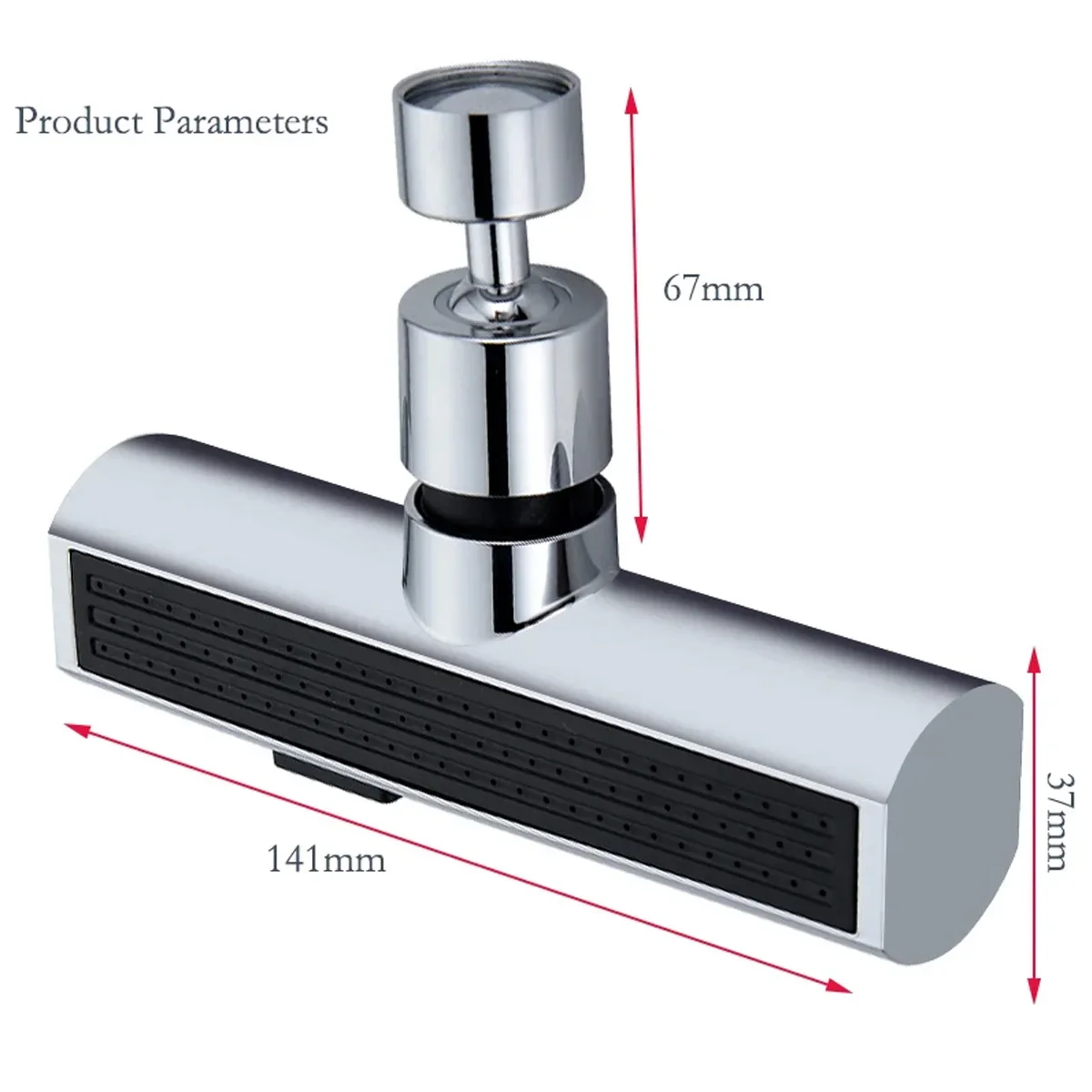 Kitchen Faucet Splash Protector Waterfall Water Outlet Universal Rotary Bubbler Booster Extension Water Nozzle Universal Joint