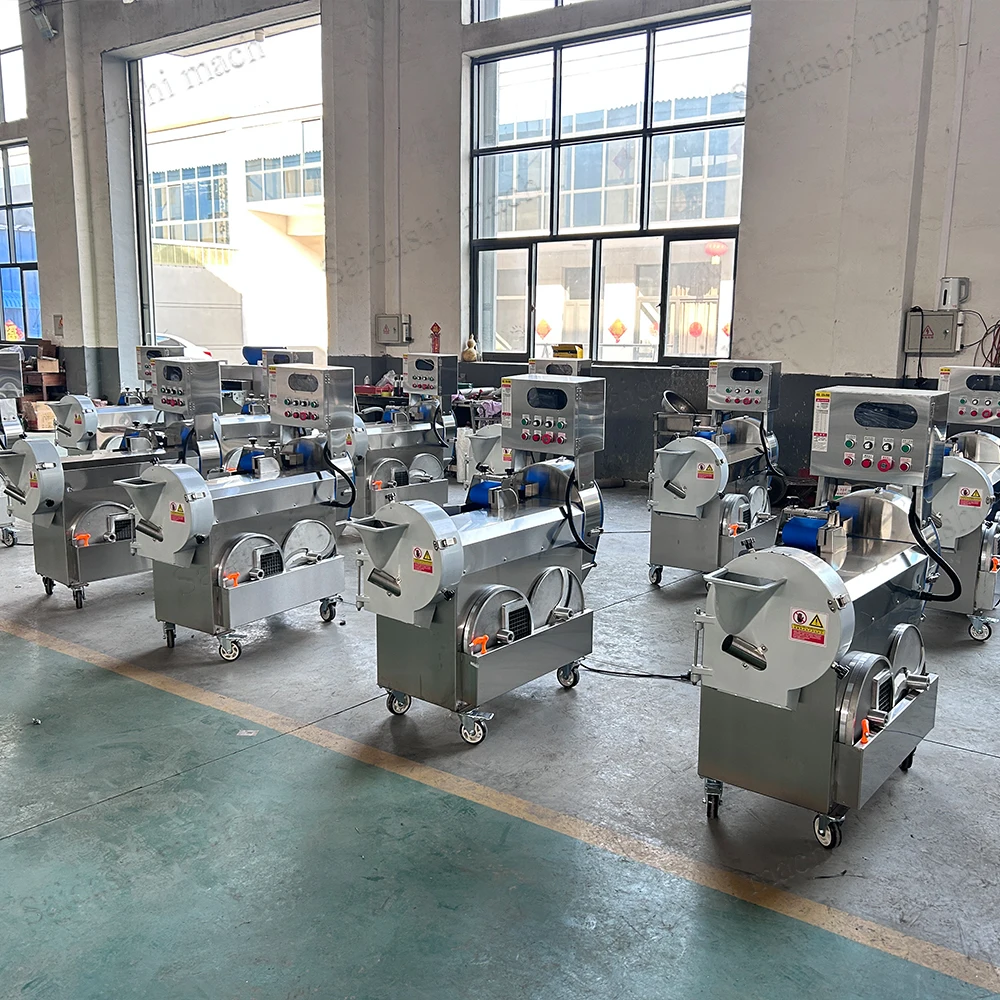 Commercial Industrial Vegetable Cutter Machine Automatic Fruit and Vegetable Slicing for Central Kitchen