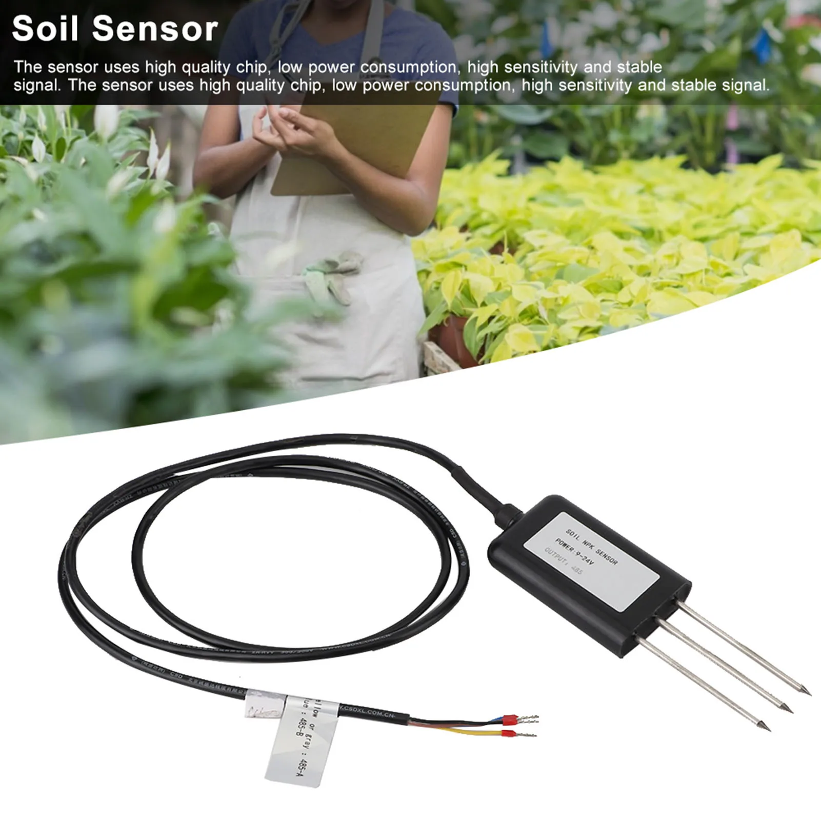 Tester per rilevatore di fertilizzanti intelligenti per nutrienti del terreno ad alta precisione Sensore NPK per terreno, sensore§Solo, rilevatore§Solo, Tester§Soil,