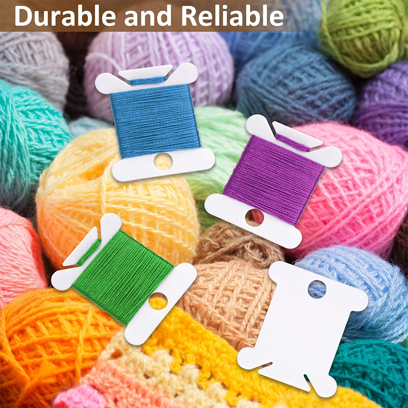 Handaufzugsmaschinen-Linienbrett-Set für Wollspinngarn, 200 Stück Stickgarn-Spulen