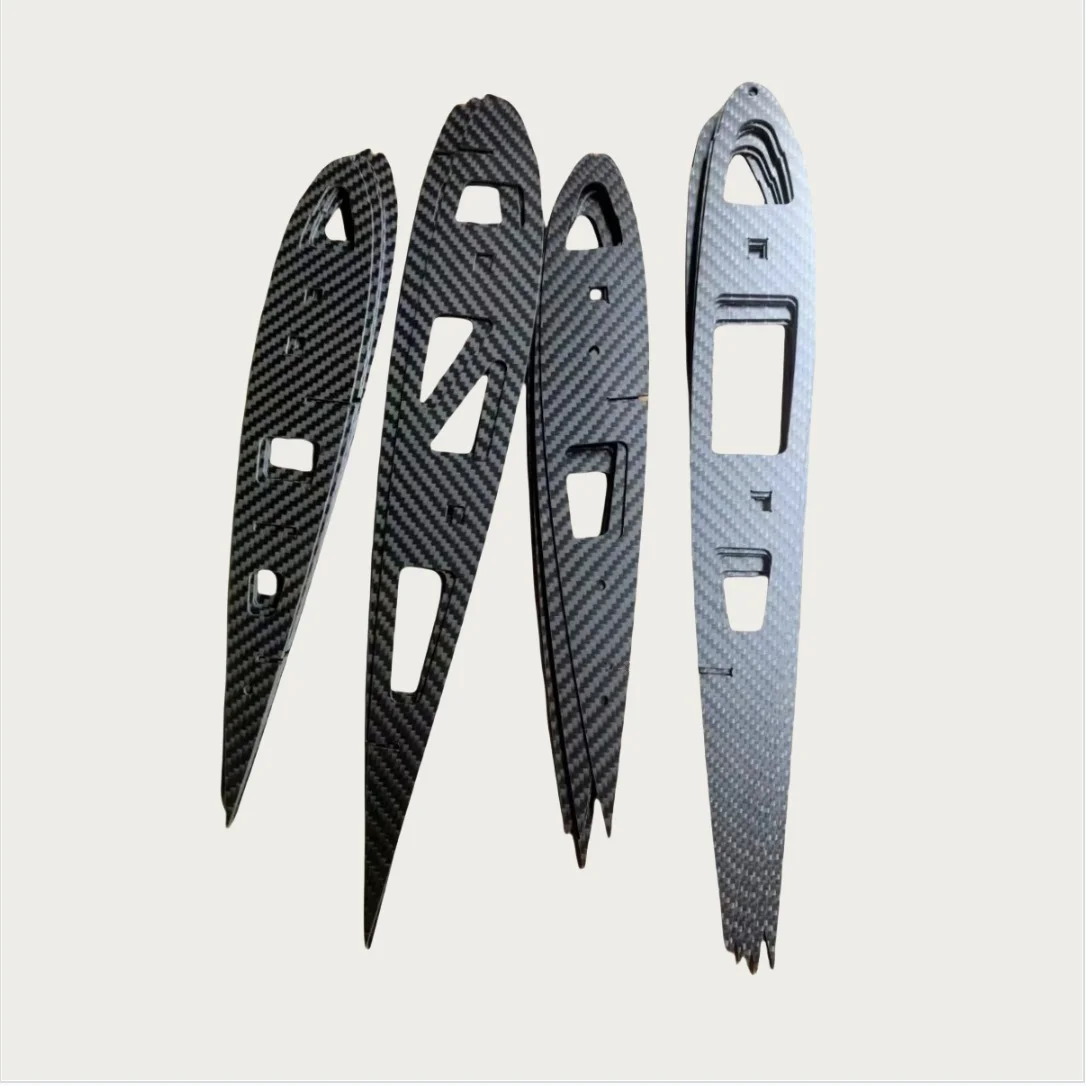 Koolstofvezelplaat Proces Koolstofplaat CNC-bewerking Frezen Carve Graveren Mat Glanzend Twill Plain T700 T300 RC Aangepast snijden