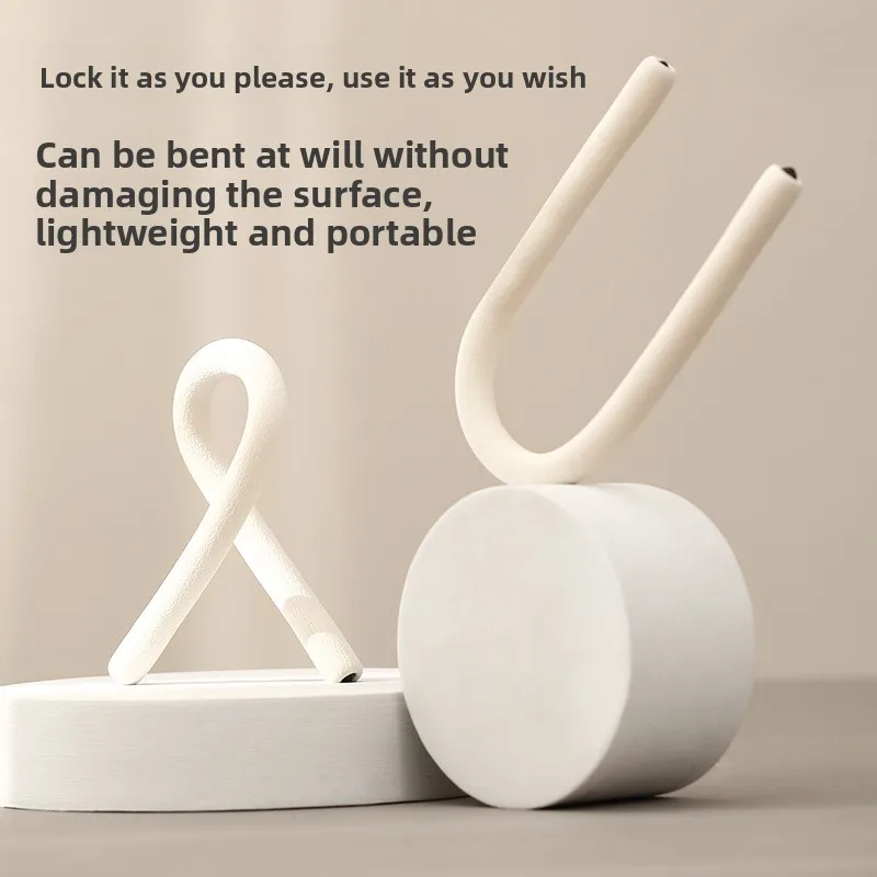 Portable Lightweight Freely Bendable Cabinet Hook Versatile Desktop Phone Stand Simple Cabinet Padlock Ideal for Various Uses