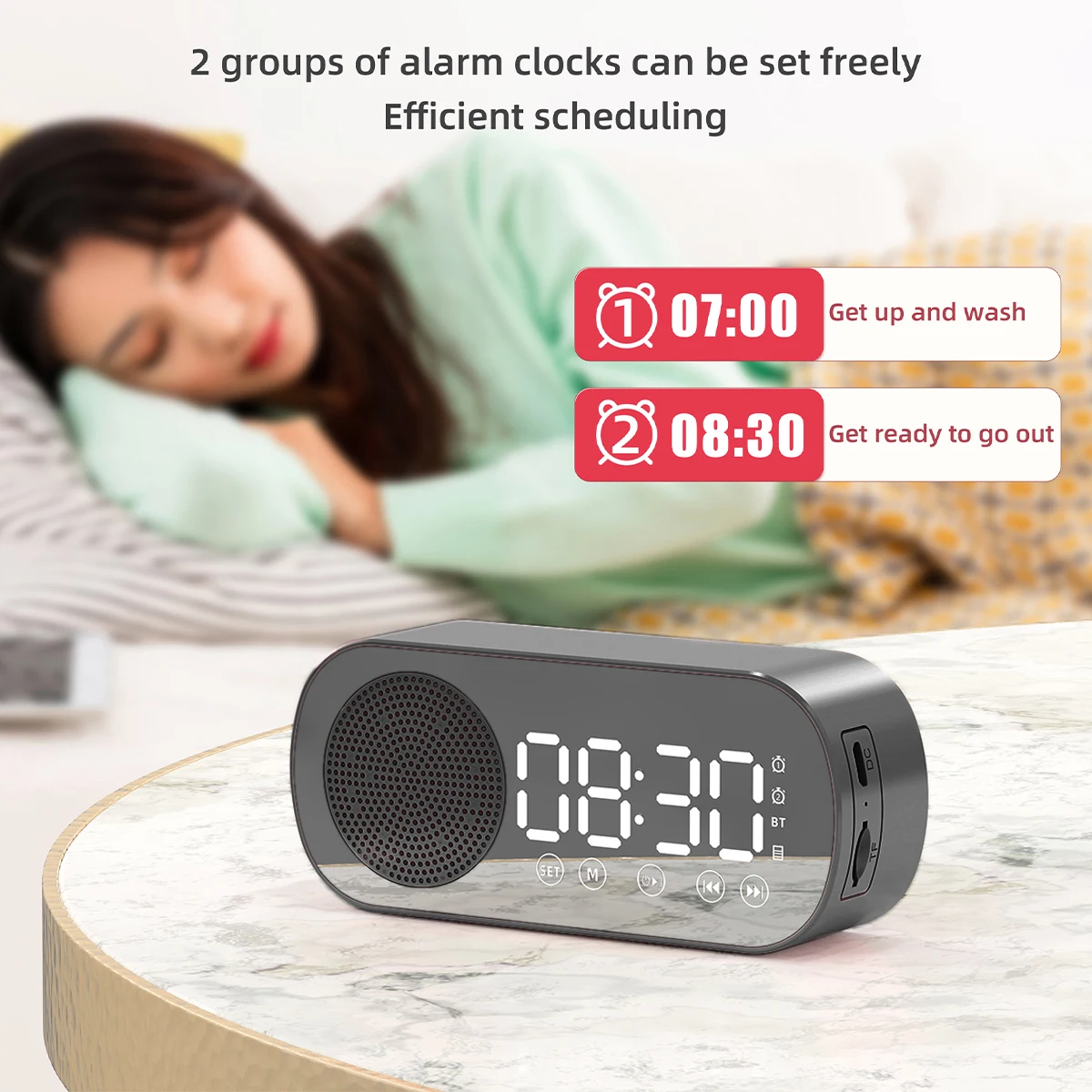 Digital Alarm Clock Wireless B - Home Decor Range recension och pris