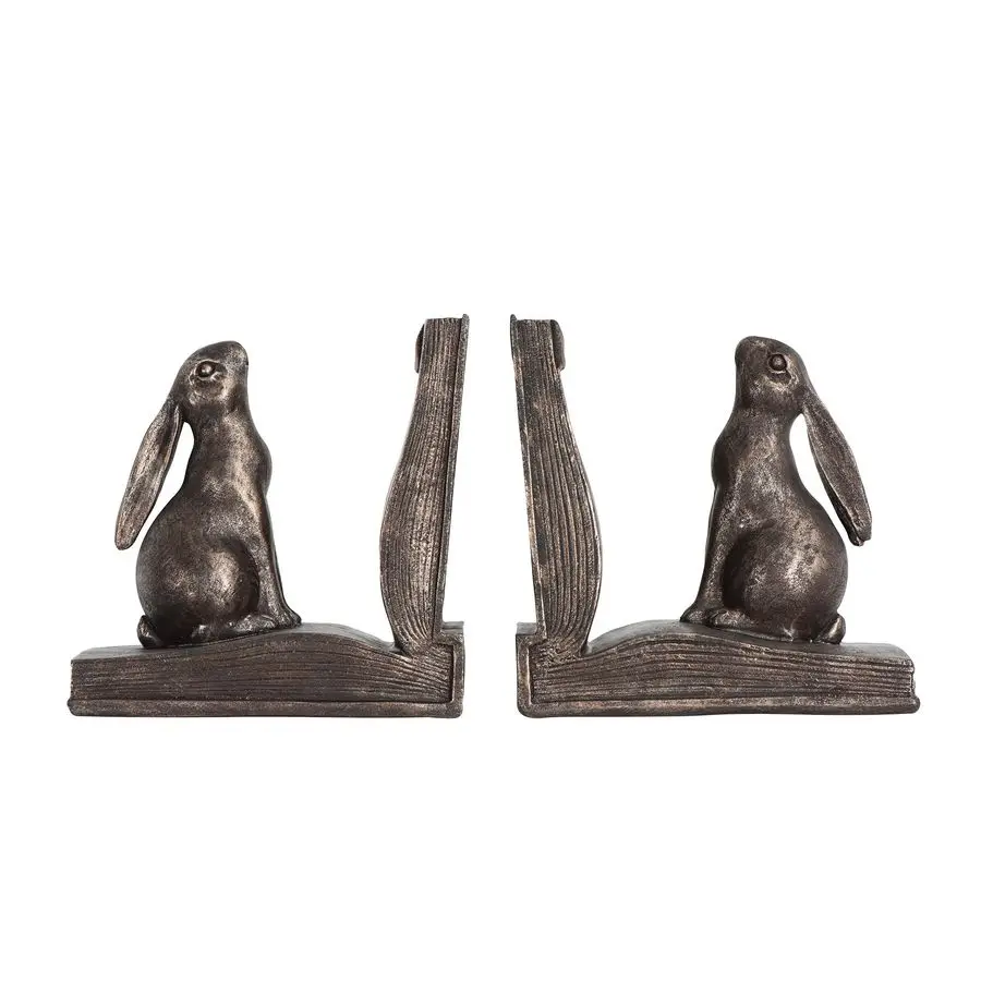 

Bunny Rabbit Bookends, Set of 2, Bronze Finish