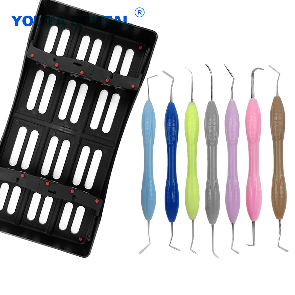 

Dental Aesthetic restoration Set Composite Resin Filling Spatula Resin Filler set Disinfection Rack Dentistry Instrument Tools