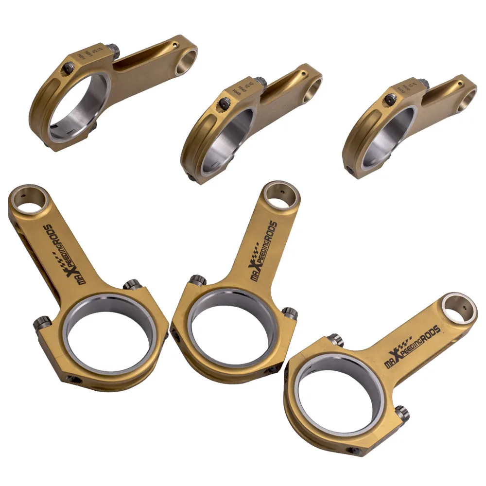 

MaXpeedingrods Titanizing Connecting Rods For Porsche 993 996 GT2 Turbo ARP Bolts 127mm H-Beam