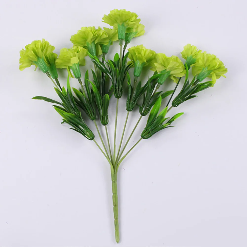1 Blumenstrauß Nelke, UV-beständig, kein Verblassen im Freien, künstliche Blume, ewige Blumen aus Nelkenseide für Zuhause, Party, Hochzeit, Dekoration – Detail 11