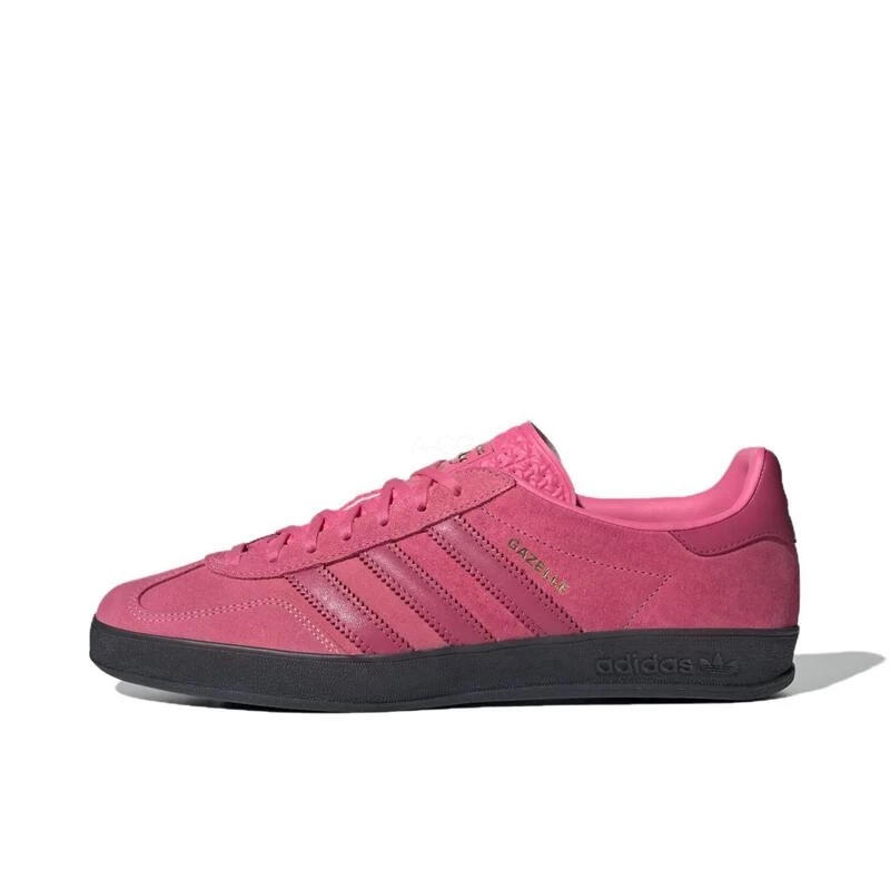 Adidas Originals Gazelle Indoor Men's and Women's Skateboarding Shoes Comfortable Training Shoes Shibata Pink