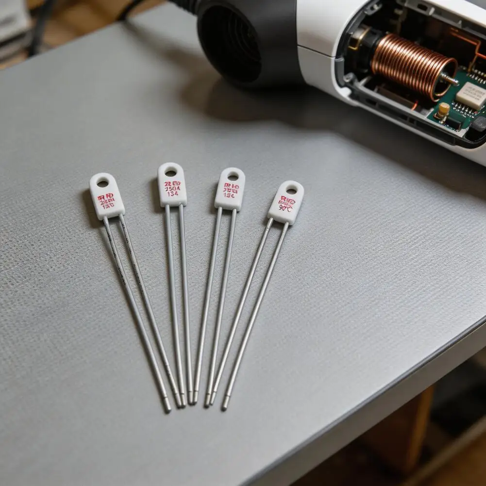 For Kitchen Maintenance Color White Thermal Cutoff Reliable Protection Thermal Fuse Dual Voltage Compatibility