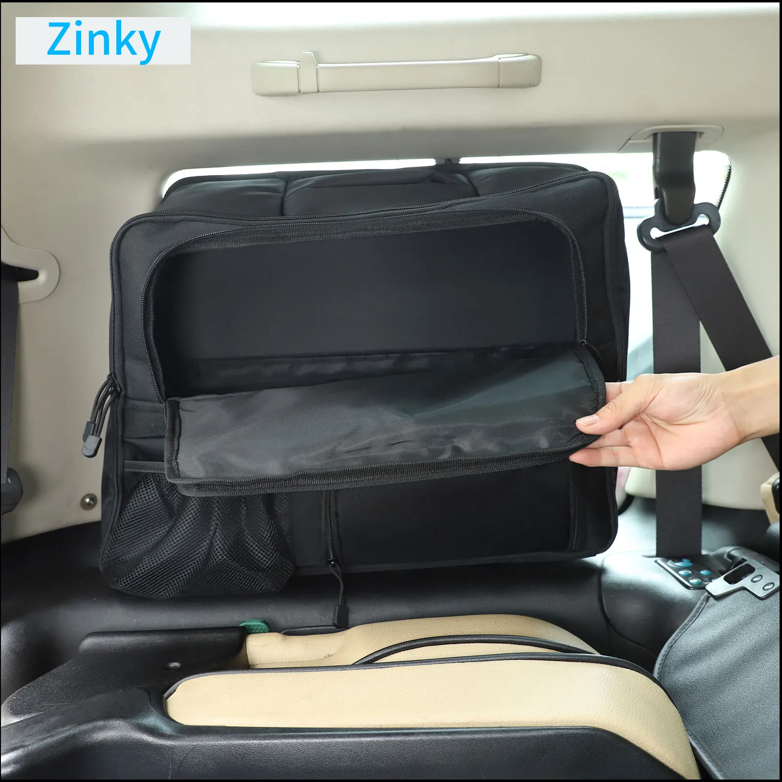 Zinky Car Trunk Side Window Multifunctional Storage Bag for Land Rover Discovery 2 LR2 1998-2003 Oxford Cloth Interior Accessory