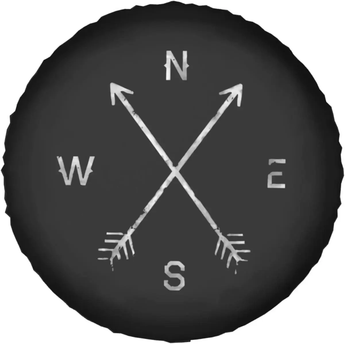 Juste de Détachée Imperméable à l'Eau et à la Poussière avec Motif de Boussole et Flèche, Protection Contre les UV