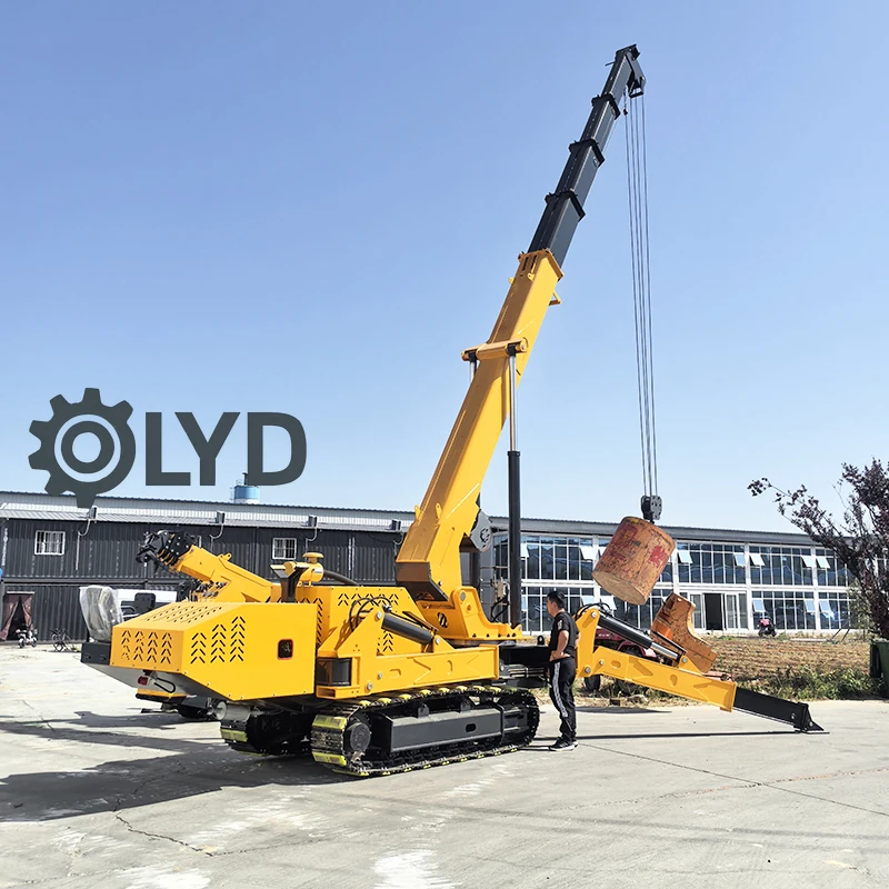 Deposit  Price Hydraulic Small Spider Crane Capable of Entering Elevators for Operation 12-ton All-terrain  Spider Crane