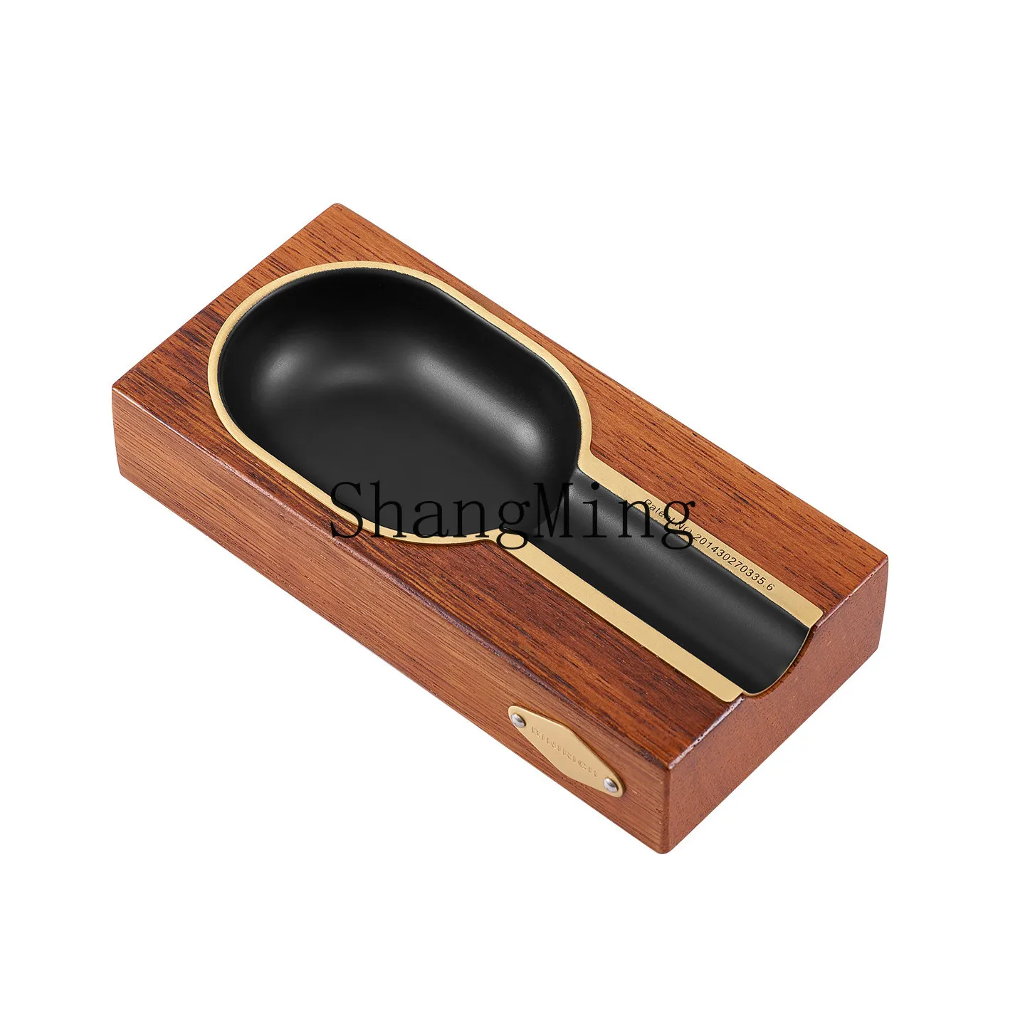 

FG cigar ashtray high-grade solid wood retro portable cigar tank