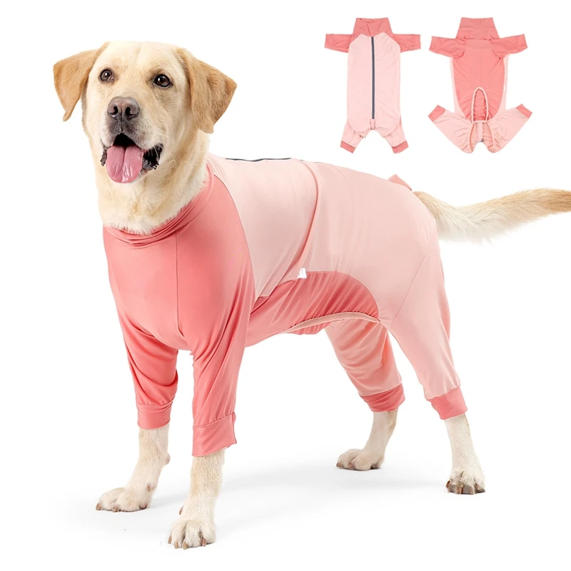 Pet Home Wear Pajamas Dog Jumpsuit Surgery Recovery Long Sleeves Bodysuit Comfortable Pet Pyjamas For Small Large Dogs