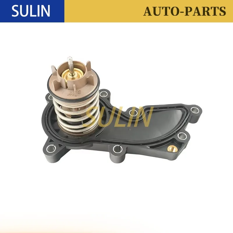 Engine Coolant Thermostat For Audi Q7 A4~A8 CRE 3.0T 06E121111AT 06E121111AN 06E121111AR 06E121111AS