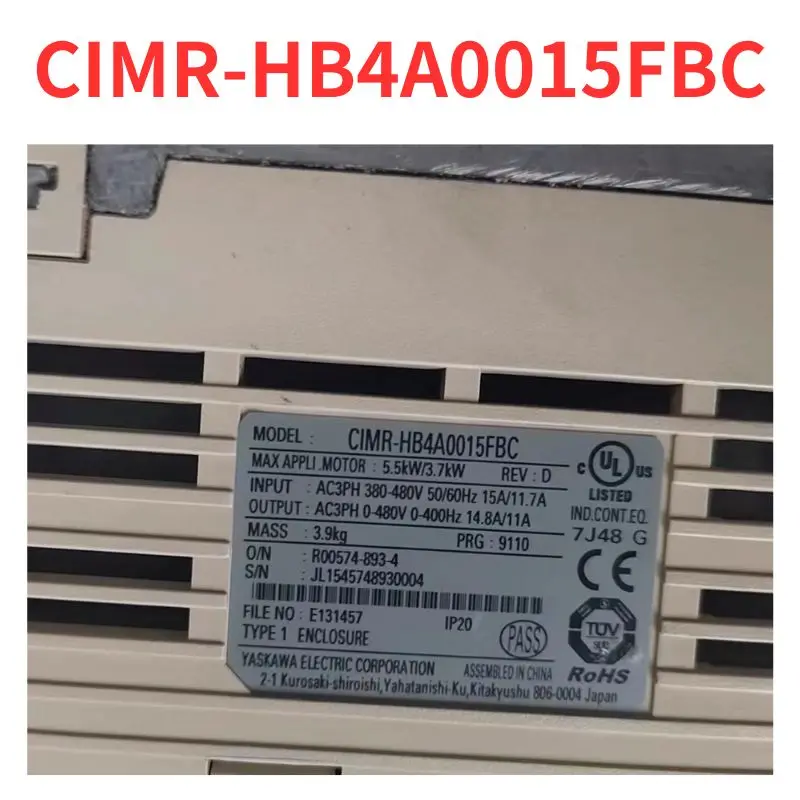 90% new  CIMR-HB4A0015FBC   frequency converter  tested OK