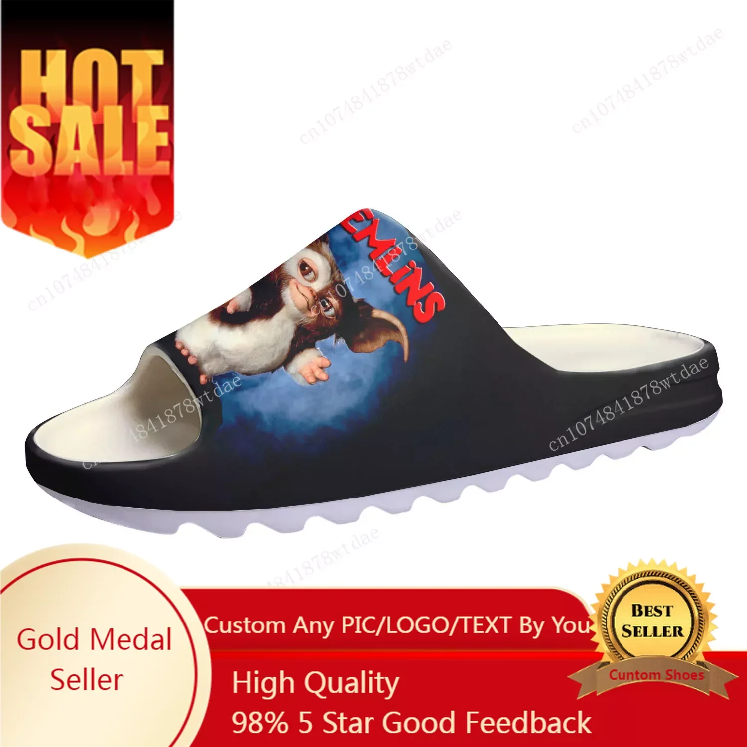 Gremlins Soft Sole Sllipers Mens Womens Teenager Home Clogs Anime Cartoon Step In Water Shoes On Shit Customize Sandals