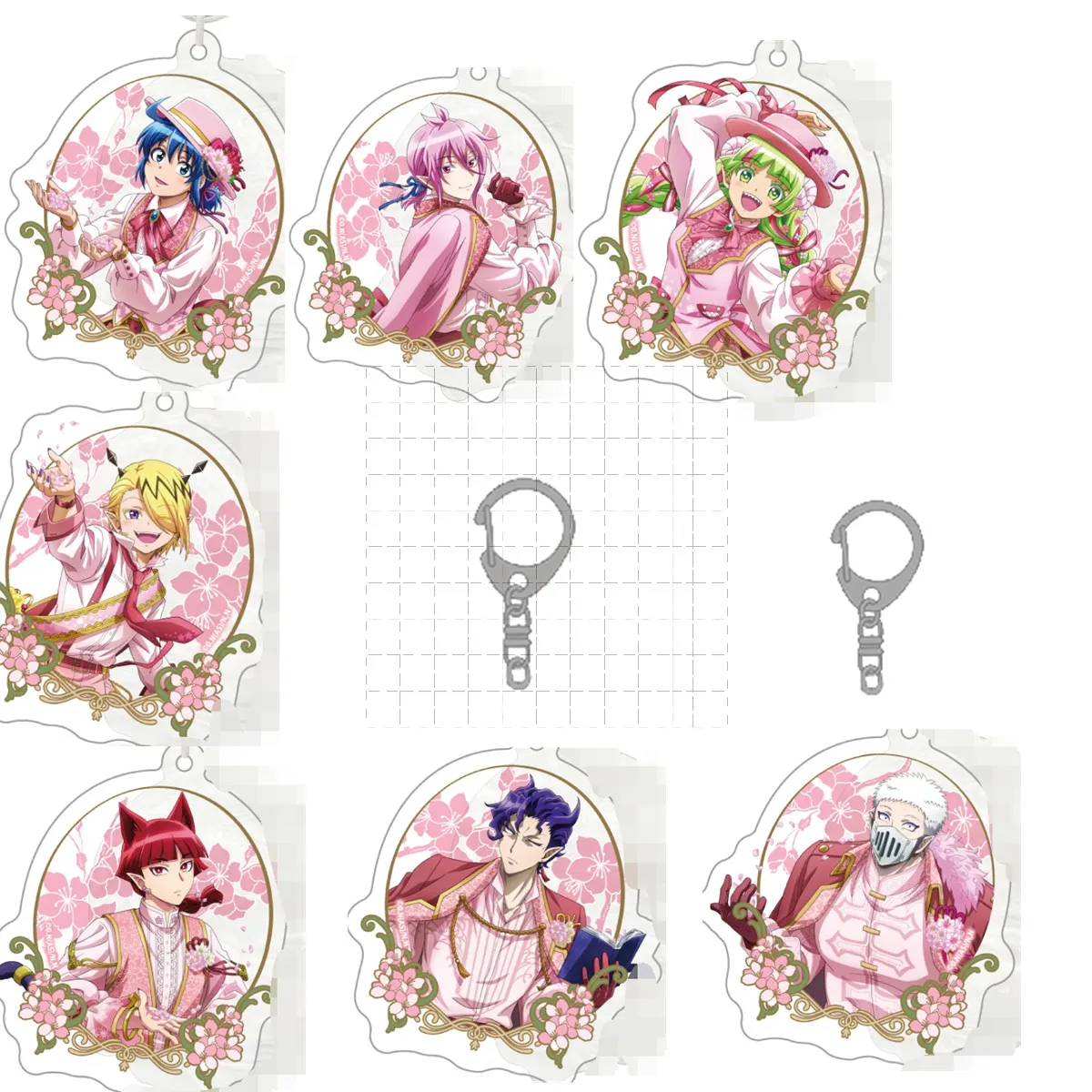 Аниме Naberius Kalego Valac Clara Iruma брелок кукла игра Asmodeus Alice акриловый брелок для ключей сумка кулон для подарка Аниме Naberius Kalego Valac Clara Iruma брелок кукла игра Asmodeus Alice акриловый брелок для ключей сумка кулон для подарка