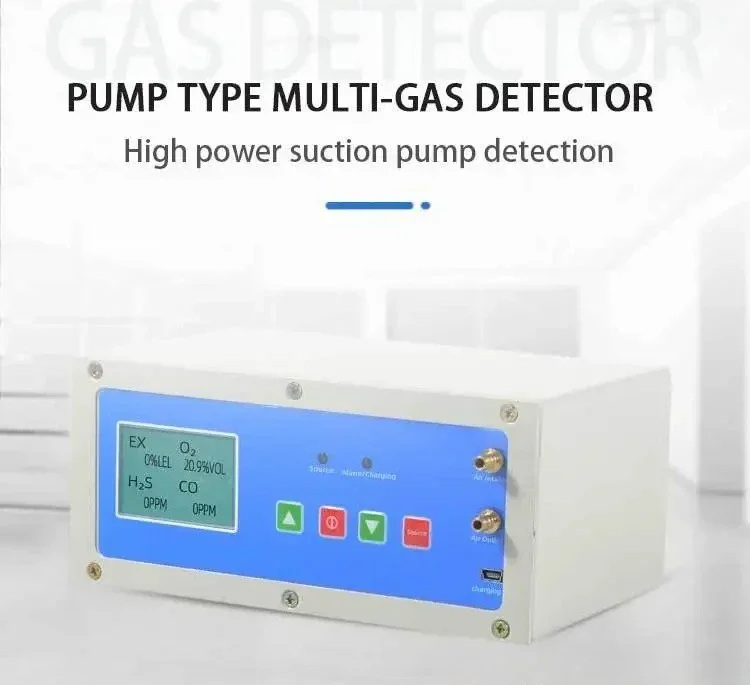 

hot sale pump type multi-gas monitor multi-gas tester for 4-in-1 gas detecting device