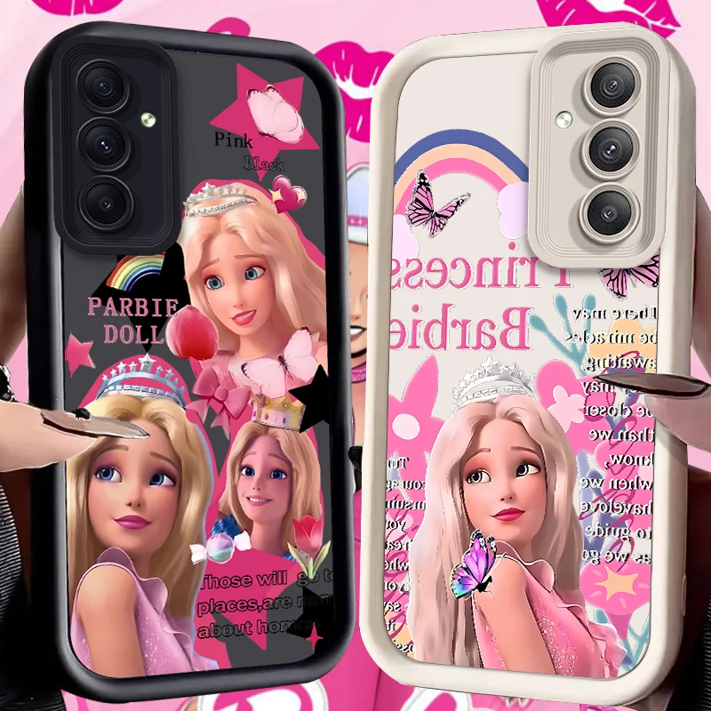 B-Barbies Dolls Case for Samsung Galaxy S24 S23 S22 S21 Ultra Plus S20 FE A55 A54 A53 A52 A52S A51 A50 A50S A35 A34 Back Cover