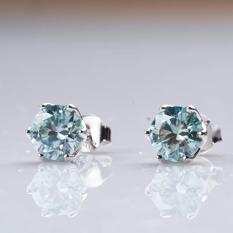 Butterflykiss Echte 1 CT D-Farbe Moissanit-Ohrstecker für Damen, Top-Qualität, 925er Sterlingsilber, funkelnder Hochzeitsschmuck – Detail 14