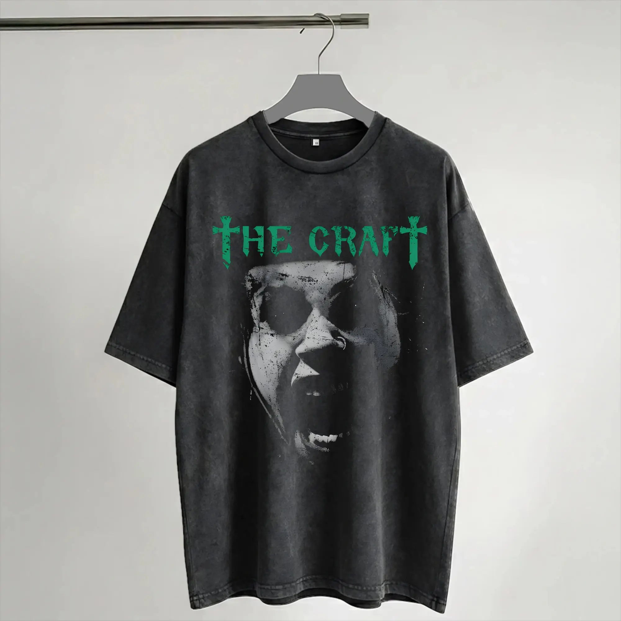 The Craft Nancy Scream  T Shirt Hip Hop Washed Short Sleeve Oversize T-Shirt Vintage for Men Women Streetwear Graphic Tee Shirt