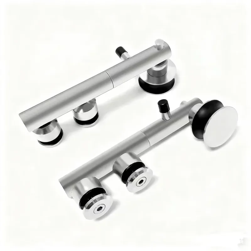 Frameless Stainless Steel Shower Sliding Door Kit for Bathroom Glass Screen System Hardware Accessories