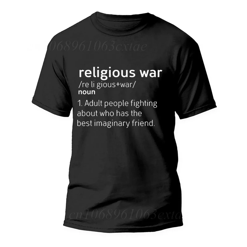 Religious War Funny Aldult People Fighting Jesus T-Shirt T Shirt Men Fashion Women's Tshirts Streetwear Tee Casual Camisetas top