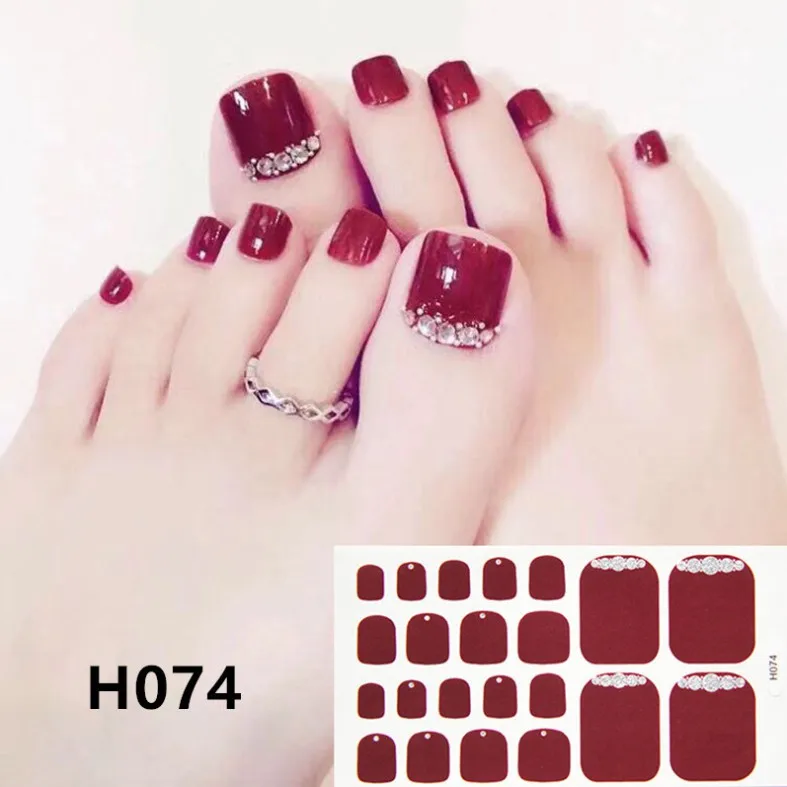 JOEEE แฟชั่น Toes สติกเกอร์กันน้ำสติกเกอร์เล็บเล็บ H061-080