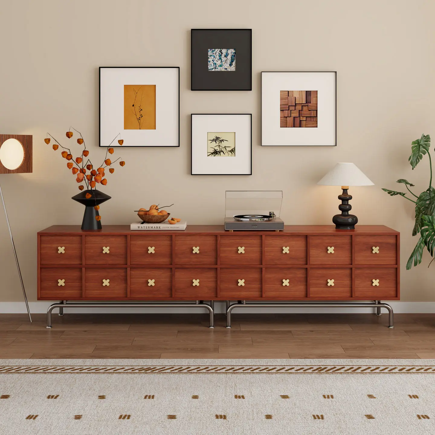 Mueble de TV para el Hogar, Mueble de Salón de Lujo, Mueble para Televisión, Muebles para el Hogar Modernos de Mediados de Siglo