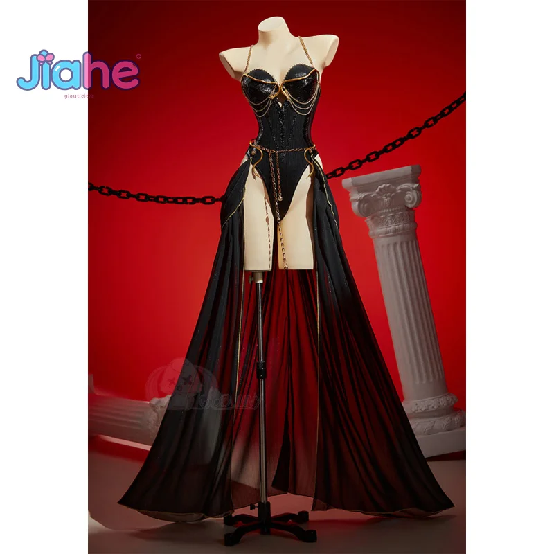 costume-de-cosplay-medusa-jeu-d'anime-robe-gothique-sexy-pour-femmes-ensemble-d'accessoires-pour-collier-halloween-medusa-combinaison-serree-noire