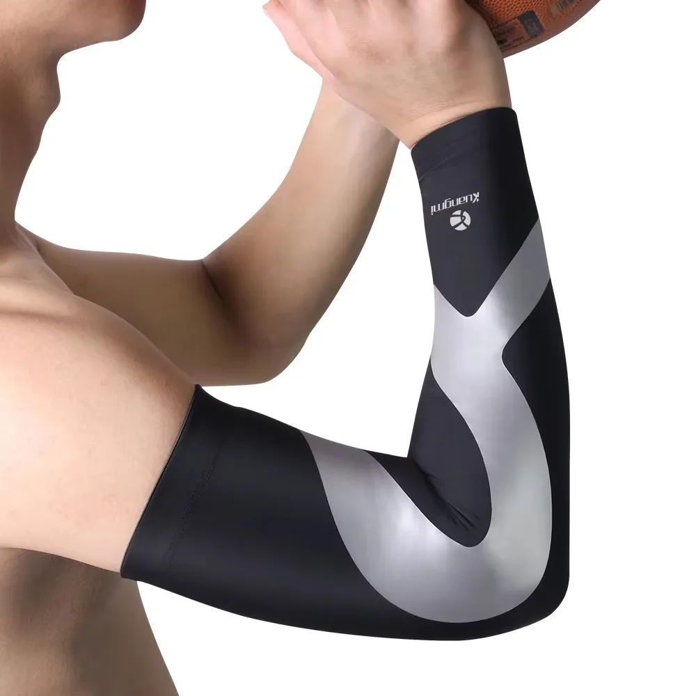 Kuangmi 1 Pc Elbow Brace Compression Elbow Support  Protective Gear Arm Sleeve Pad Weightlifting Volleyball Tennis