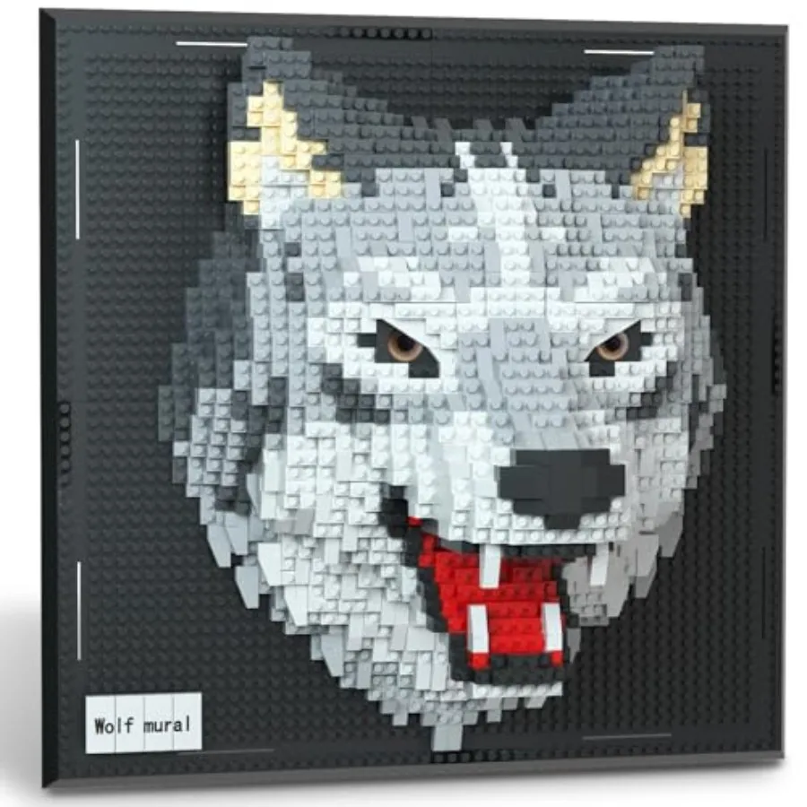 

Animal 3D Wall Art Micro Mini Building Blocks Set for Adults Unique Home Wall Decor or Table Display No Compatible with Lego Id
