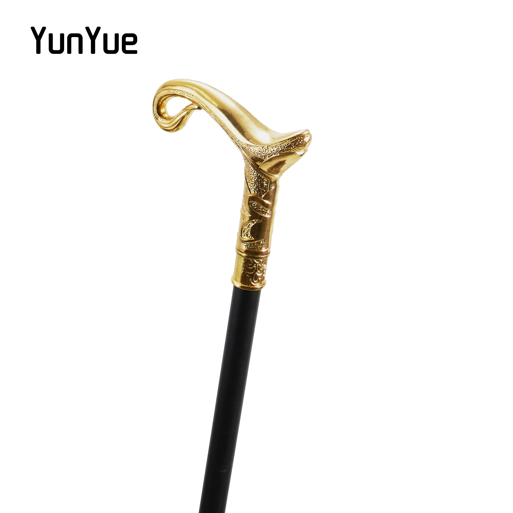 Golden Luxury Shape of Pot Walking Cane Fashion decorativo Walking Stick Gentleman elegante Halloween Cosplay Cane Crosier 93cm