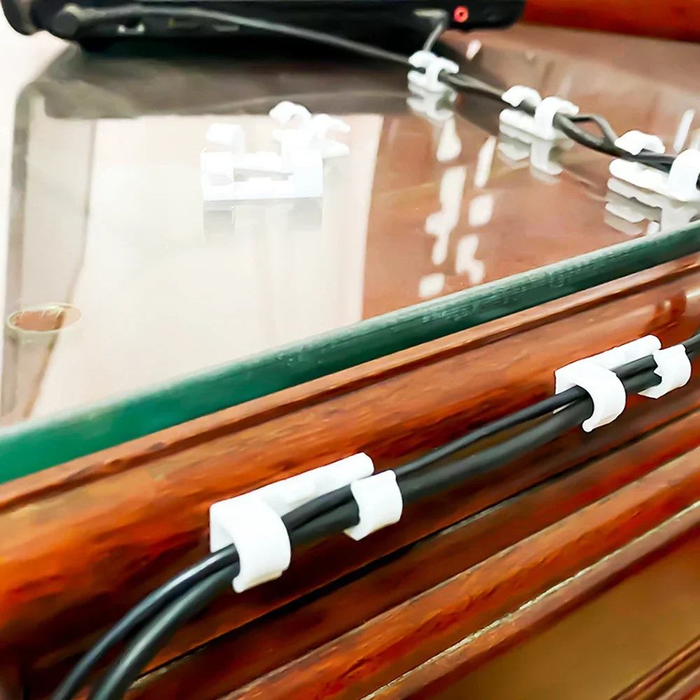 Universal USB Cable Organizer, Cable Winder, Desktop, Tidy, Gestão Clips, Suporte do cabo, Wall Wire Manager, Data Line Organizer